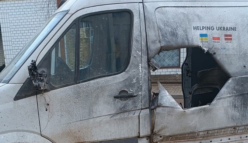 Dwaj polscy wolontariusze ranni w czasie ostrzału. Przewozili pomoc humanitarną
