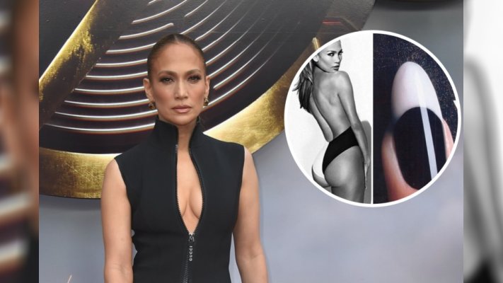 Tuxedo nails - zupełnie nowy wymiar frencha. Manicure pokochała Jennifer Lopez