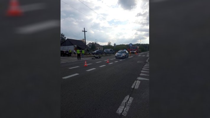 Wypadek w Augustowie, dwie osoby w szpitalu