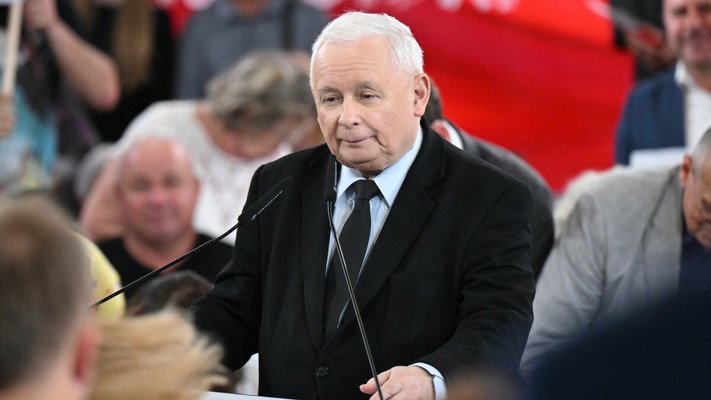 Hańba. Kaczyński mówił o Odrze, z sali rozległy się okrzyki i buczenie